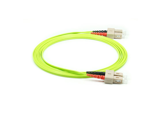 光纤跳线SC/upc-sc/UPC双工跳线多模OM5绿色
