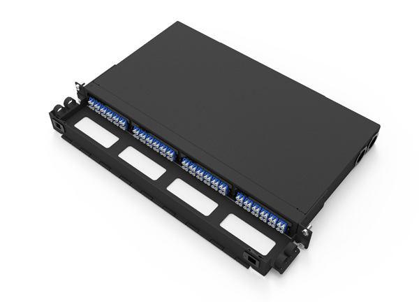 定制设计光纤MPO MTP 1U机架安装可变适配器面板