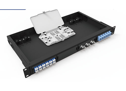 1U 19英寸固定式插孔安装MPO & MTP光纤接线板96芯