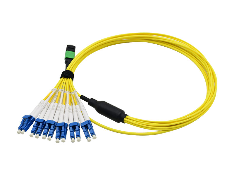 fiber optic patch cord mpo 12f lc upc patch cables single mode duplex pvc