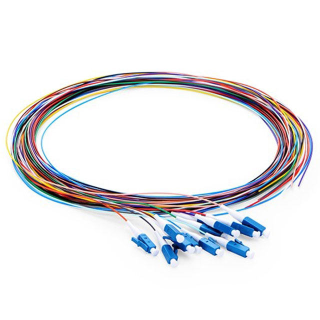 1米液晶UPC 12色单模0.9毫米光纤尾纤G652D G657A1 LSZH