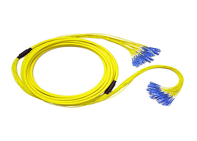 散装光纤电缆 | SC至SC分接扇出跳线电缆32 48芯康宁G657A1 OFNR