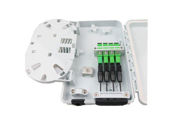 FTTH塑料接线盒迷你光纤端接盒4端口
