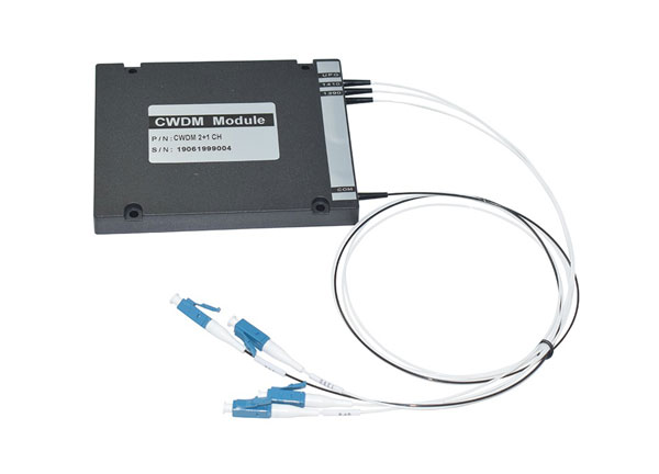2+1 Channel CWDM Module 1270-1610nm Fiber Optic Passive Equipment