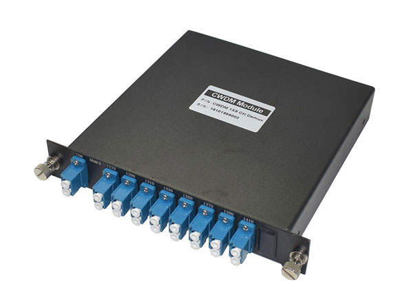 8CH单光纤CWDM Demux金属LGX盒1270-1410nm光多路复用器