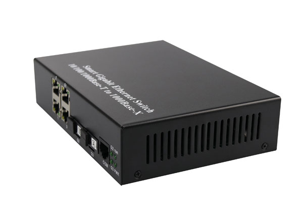 network oem ethernet fiber switch 4 ports with 2x1000m fiber optical interface 2