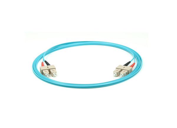 热光纤跳线sc-sc双工跳线OM3 10G 50/125um 3.0毫米