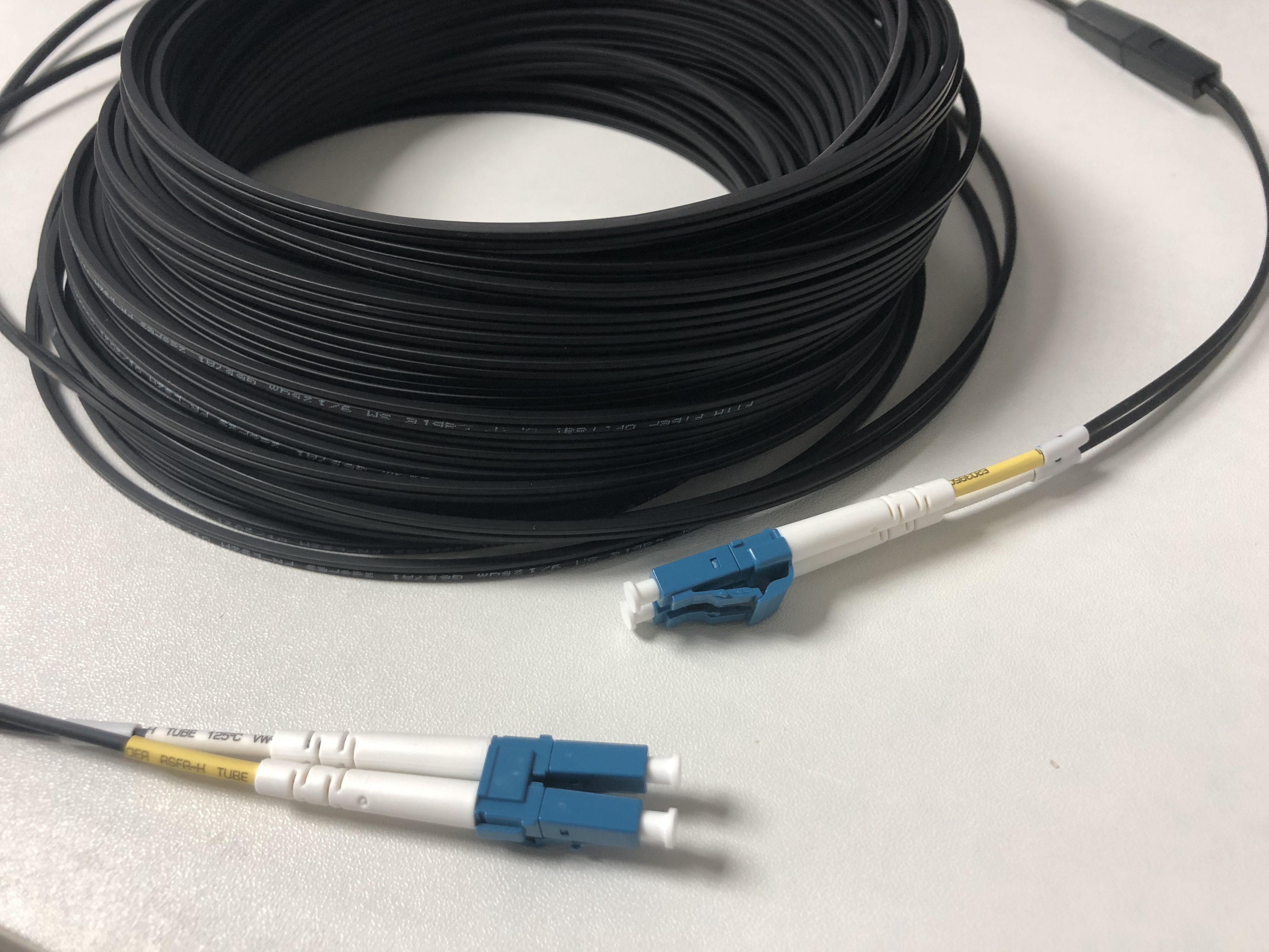 FTTH分支电缆预端接光纤跳线双工液晶/UPC LSZH 5m黑色