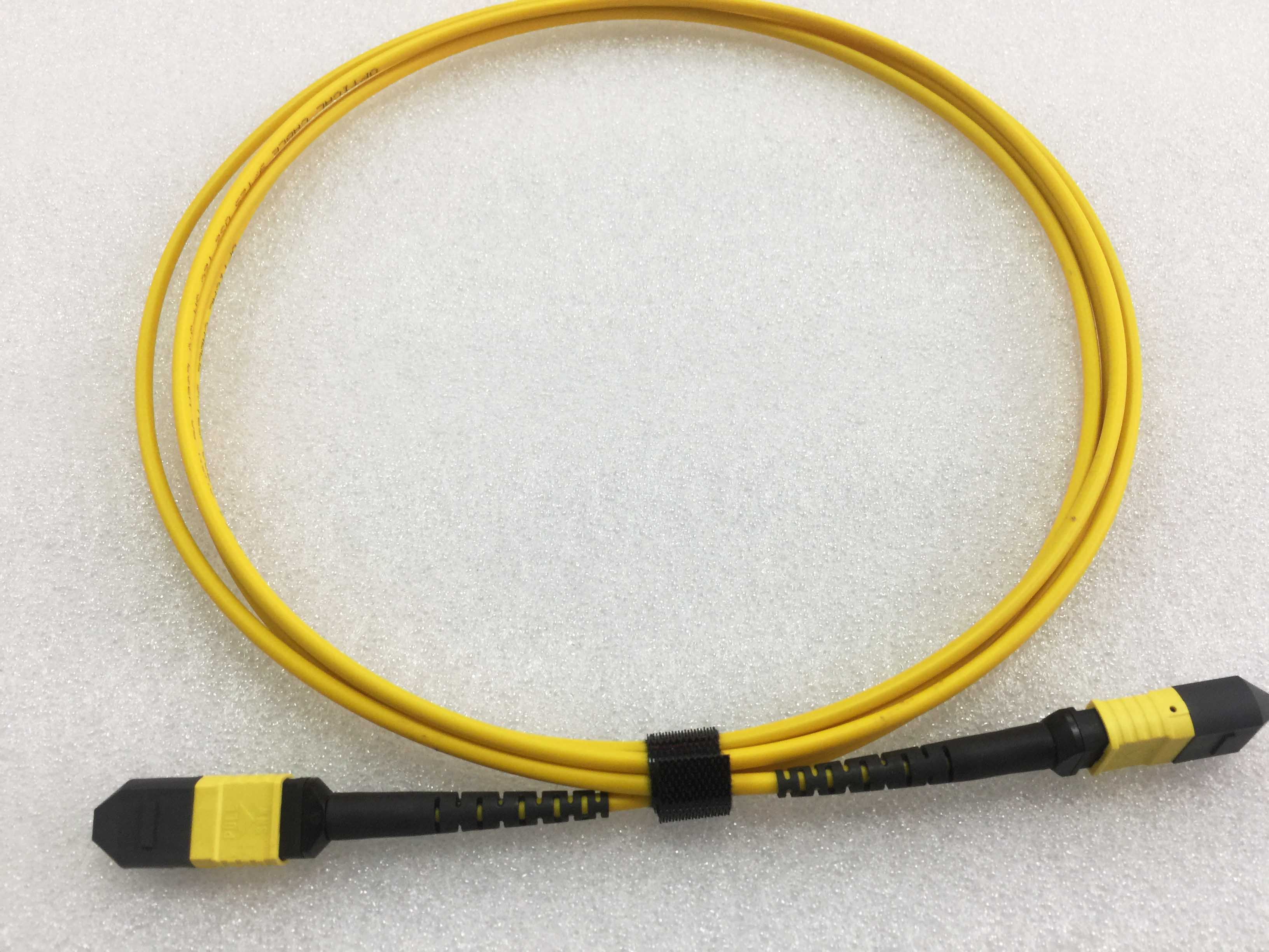 最畅销的MTP MPO光缆 | 24芯MTP连接器干线光缆OS2黄色3M LSZH