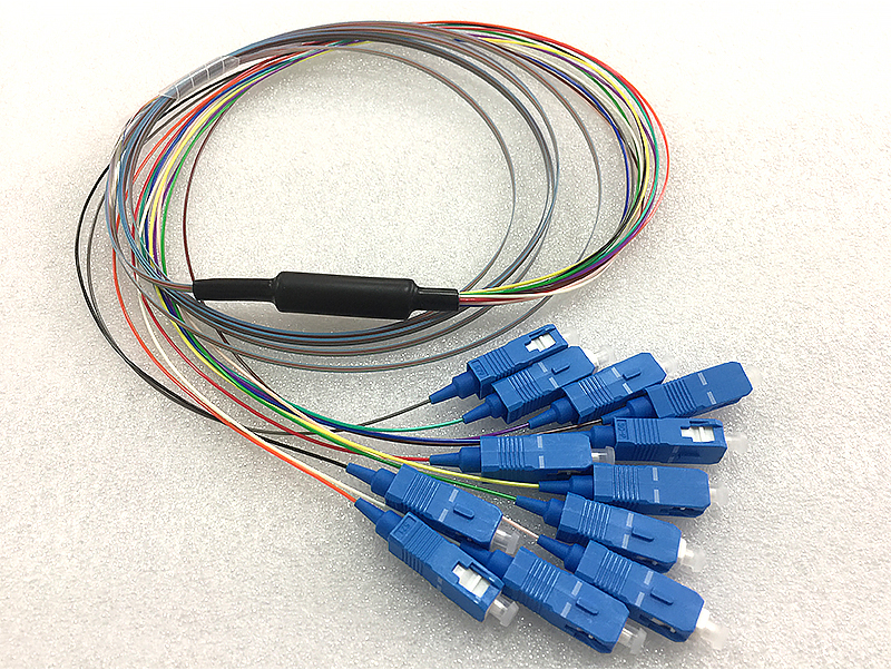 高品质12芯光纤带状尾纤SC/UPC SM G657A1 3M