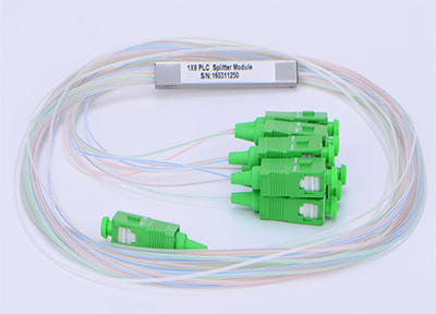 带LC SC终端的PON光纤微型PLC分路器型0.9毫米