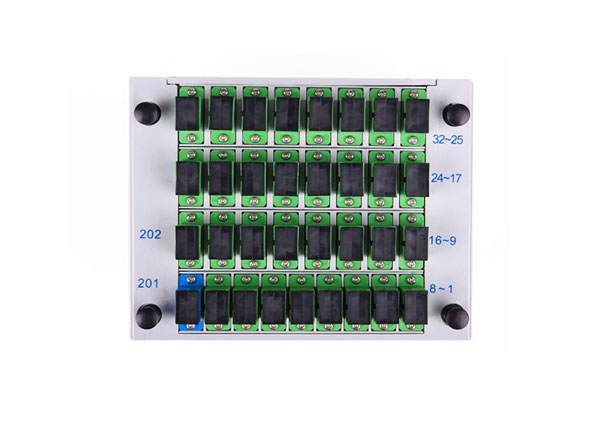 无源网络用标准LGX金属盒1X32端口光纤分路器