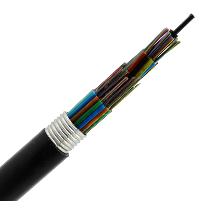 管道铝铠光缆GYTA SM G652D层绞式松套管24芯PE护套
