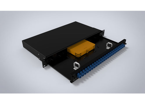 滑动终端盒UF-JJ-CL-1U机架安装光纤接线板12/24芯