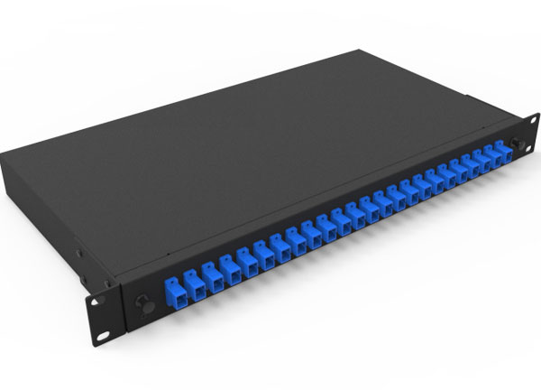电信FTTH光纤面板盒SC/UPC 24光纤适配器尾纤管理