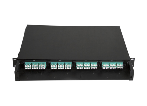12端口至144端口光纤机架安装MPO MTP接线板，用于FTTH网络
