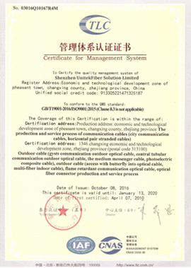 Tlc Certificate Unitekfiber
