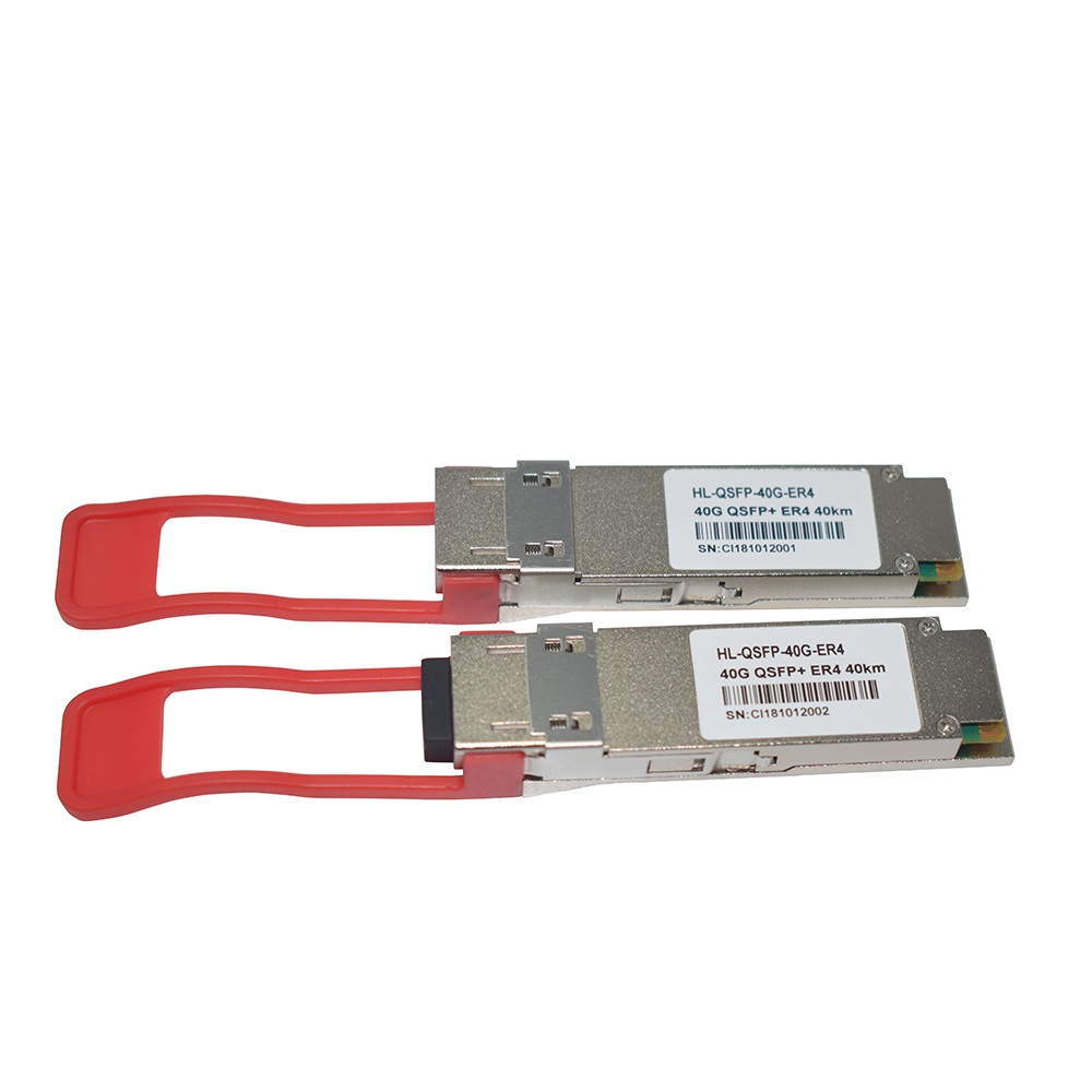 40G QSFP  Optical Transceiver Up to 40km With Duplex LC Connector 1320nm DOM SMF