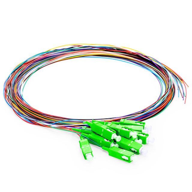 12色0.9毫米光纤尾纤G652D G657A1 LSZH 1M SC APC束尾纤