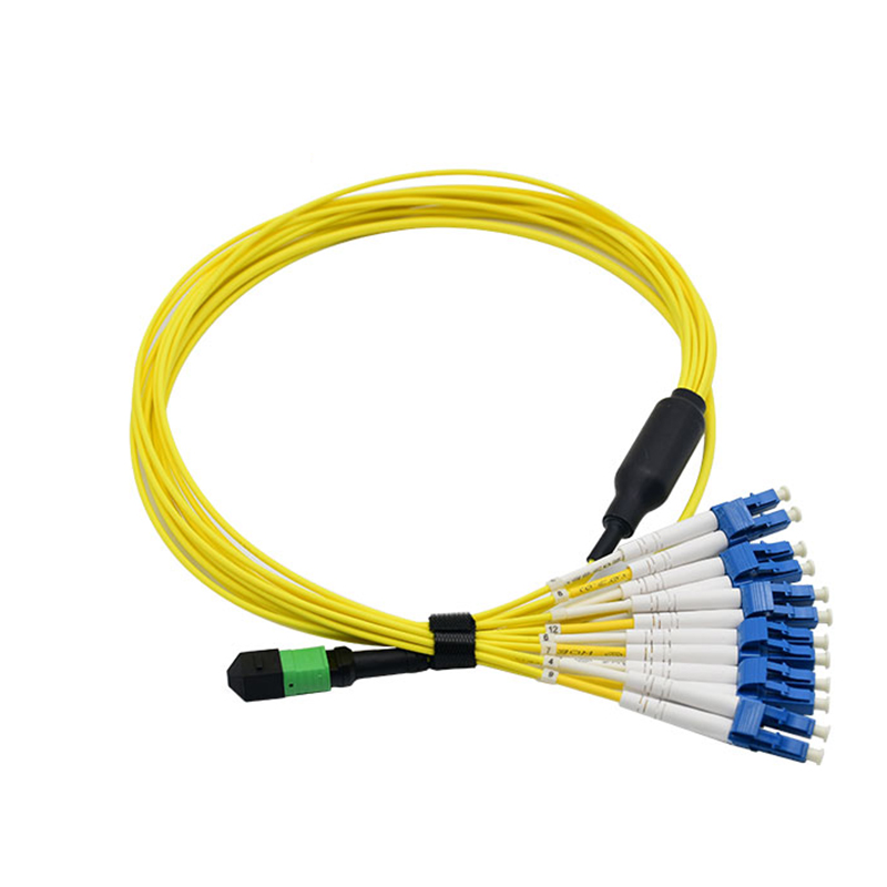MTP MPO光纤跳线 | MTP MPO-LC光纤跳线12芯SM G657A1定制长度LSZH